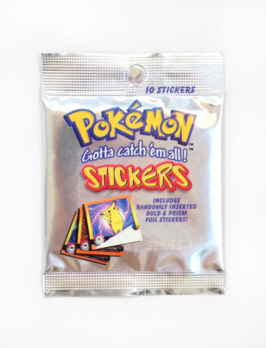 Confezione da 10 adesivi Pokemon Serie 1