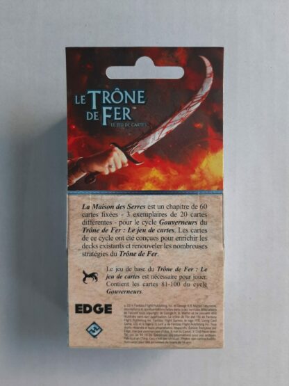 Chapitre "La Maison des Serres" Le Trône de Fer JCE, neuf en français – Image 2