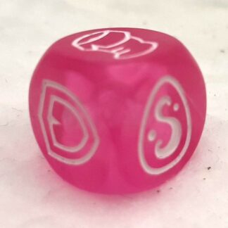 Dé transparent rose [Dé spécial Krosmaster]