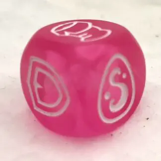 Dé transparent rose [Dé spécial Krosmaster]