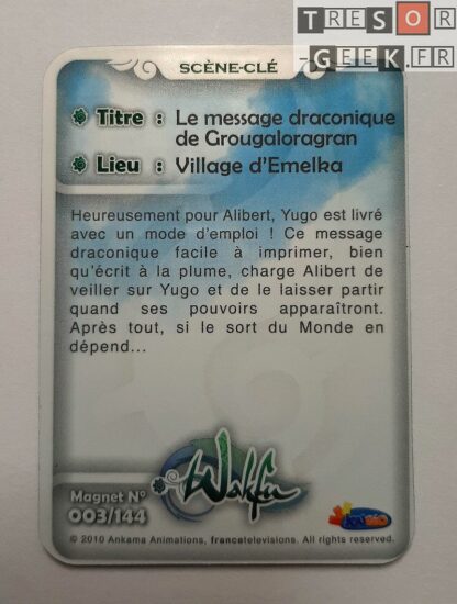 Magnet Wakfu #3: Le message draconique de Grougaloragran (épisode 1)