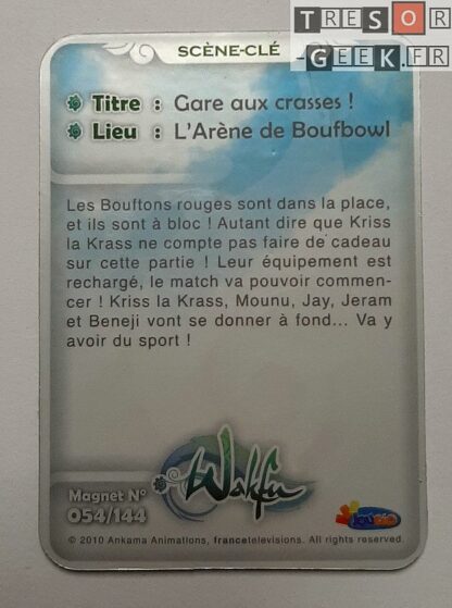 Magnet Wakfu #54: Gare aux crasses! (épisodes 10/11/12)