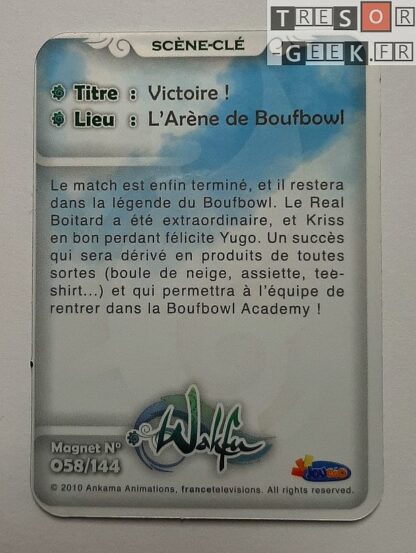 Magnet Wakfu #58: Victoire ! (épisodes 10/11/12) - personnalisable avec un sticker métal