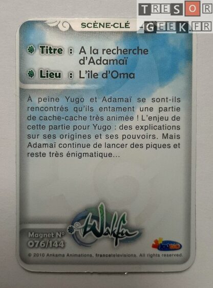 Magnet Wakfu #76: A la recherche d'Adamaï (épisode 15) - personnalisable avec un sticker métal