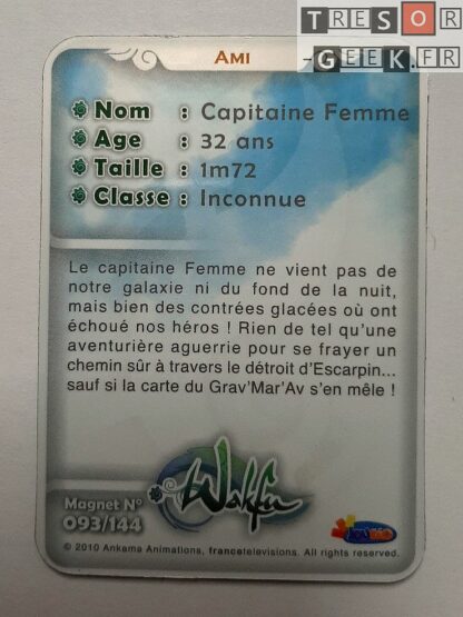 Magnet Wakfu #93: Capitaine Femme (épisode 18)