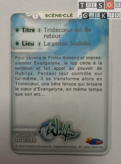 Magnet Wakfu #100: Tristec?ur est de retour (épisode 19) - personnalisable avec un sticker métal