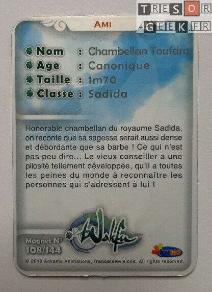 Magnet Wakfu #108: Chambellan Toufdru (épisode 20)