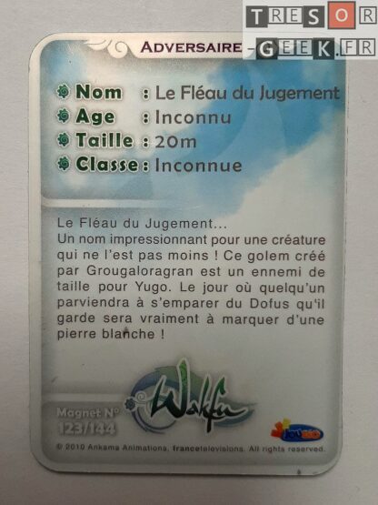 Magnet Wakfu #123: Le Fléau du Jugement (épisode 23) - personnalisable avec un sticker métal