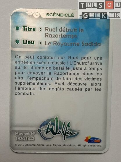 Magnet Wakfu #138: Ruel détruit le Razortemps (épisode 25)