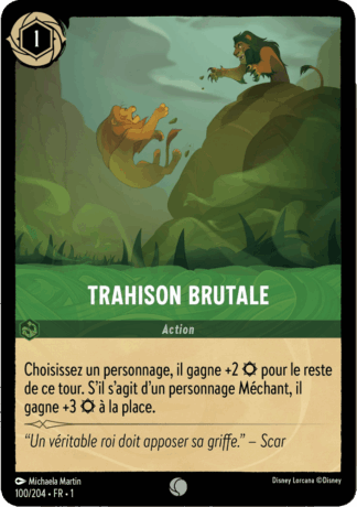 Trahison brutale 100/204 - Lorcana S1 FR