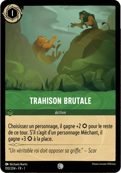 Trahison brutale 100/204 - Lorcana S1 FR