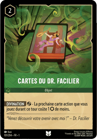 Carte du Dr. Facilier 101/204 - Lorcana S1 FR