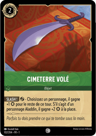 Cimeterre volé 102/204 - Lorcana S1 FR