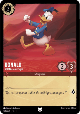 Donald Duck - Volatile colérique 108/204 - Lorcana S1 FR