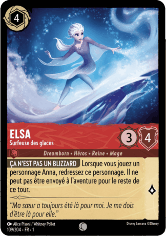 Elsa - Surfeuse des glaces 109/204 - Lorcana S1 FR