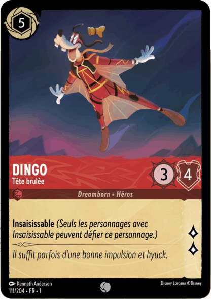 Dingo - Tête brulée 111/204 - Lorcana S1 FR