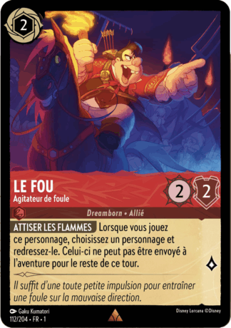 Le Fou - Agitateur de foule 112/204 - Lorcana S1 FR