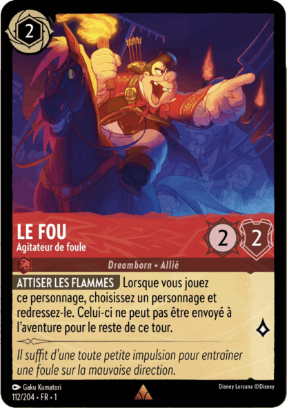Le Fou - Agitateur de foule 112/204 - Lorcana S1 FR
