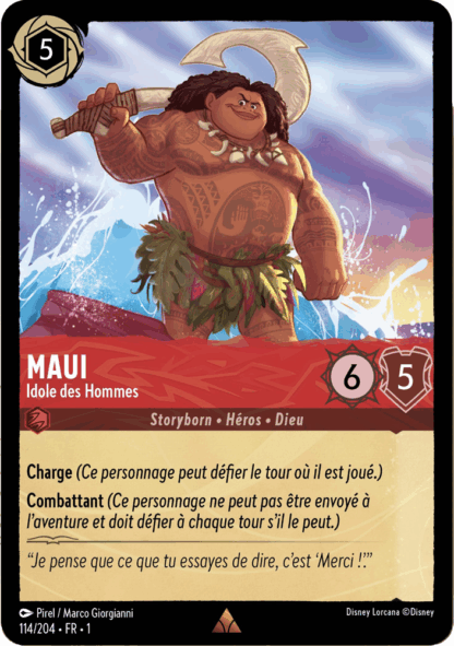 Maui - Idole des hommes 114/204 - Lorcana S1 FR