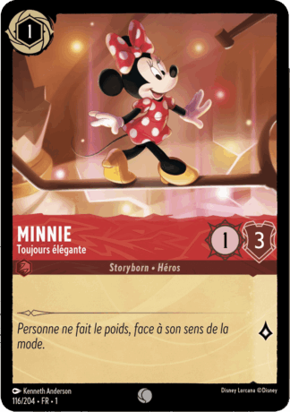 Minnie Mouse - Toujours élégante 116/204 - Lorcana S1 FR