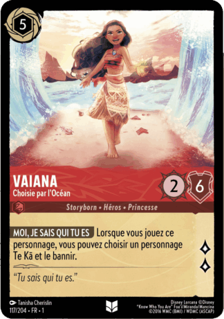 Vaiana - Choisie par locéan 117/204 - Lorcana S1 FR