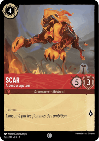 Scar - Ardent usurpateur 122/204 - Lorcana S1 FR