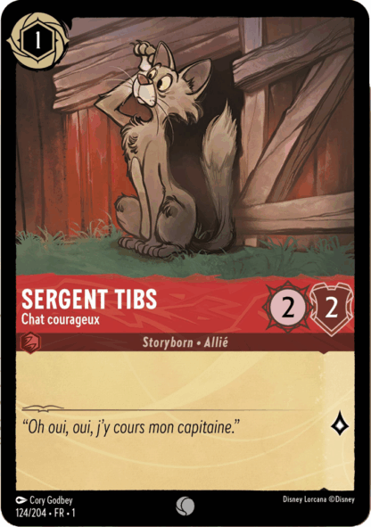Sergent Tibs - Chat courageux 124/204 - Lorcana S1 FR