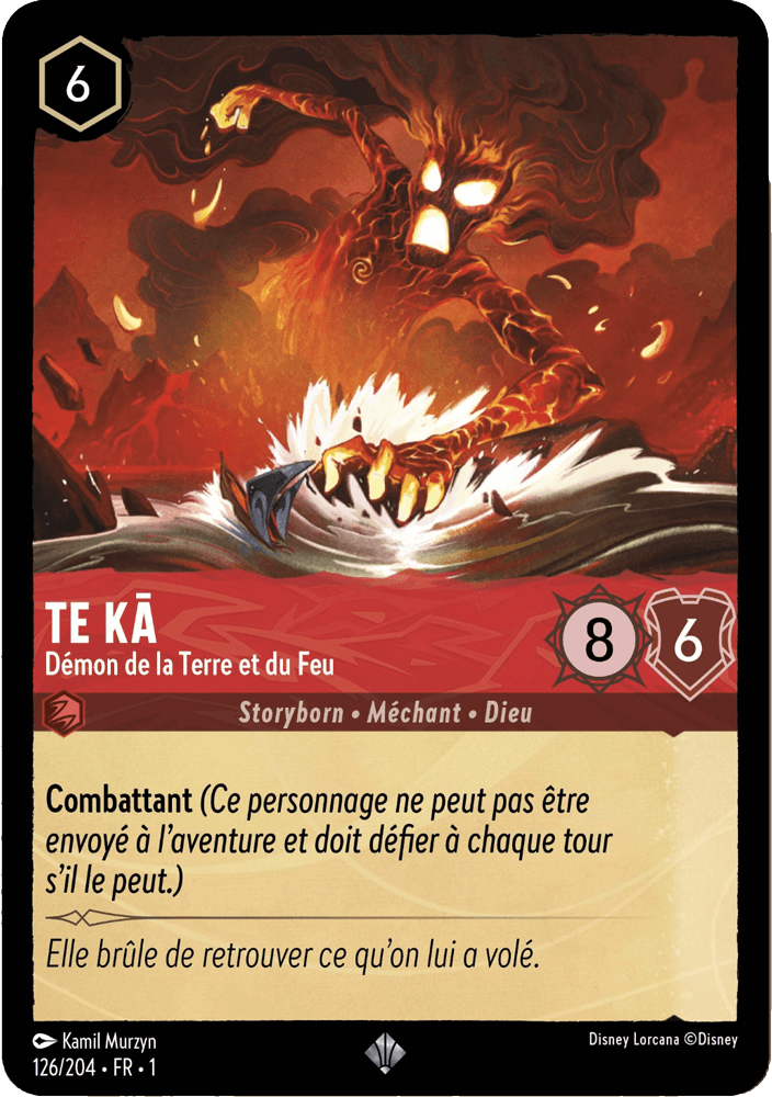 Te Ka - Démon de la Terre et du Feu 126/204 - Lorcana S1 FR