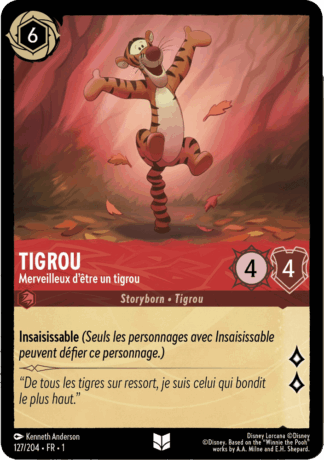 TIgrou - Merveilleux dêtre un tigrou 127/204 - Lorcana S1 FR
