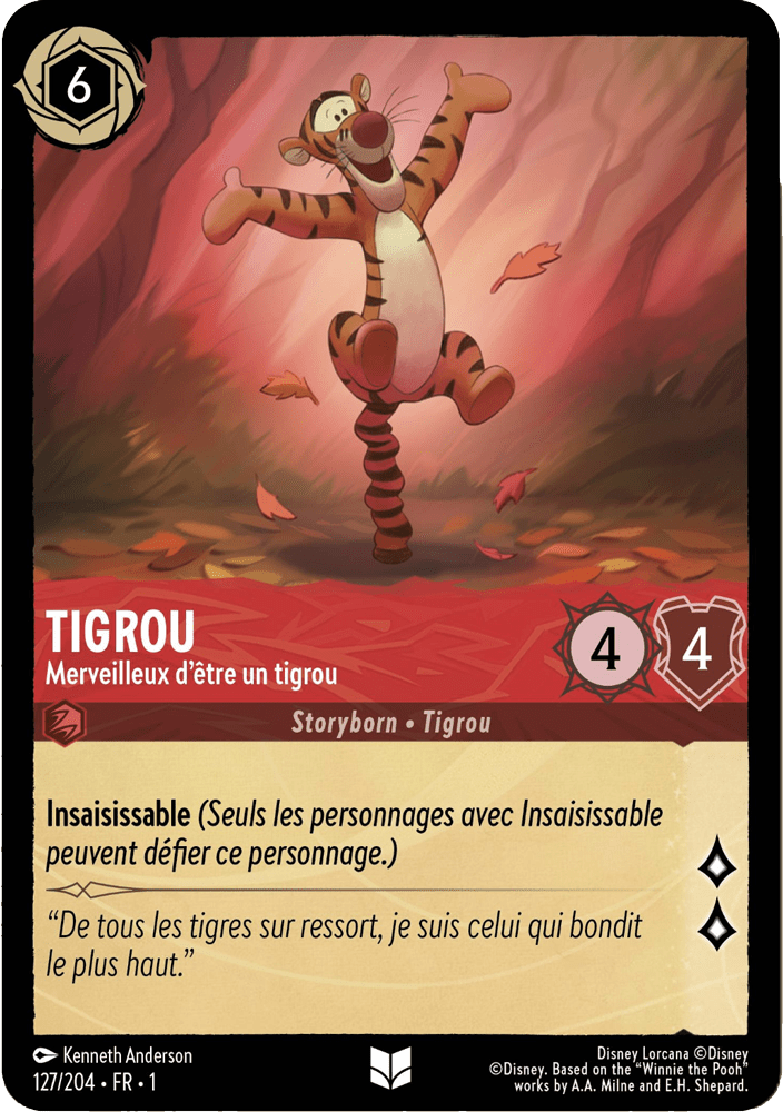 TIgrou - Merveilleux dêtre un tigrou 127/204 - Lorcana S1 FR