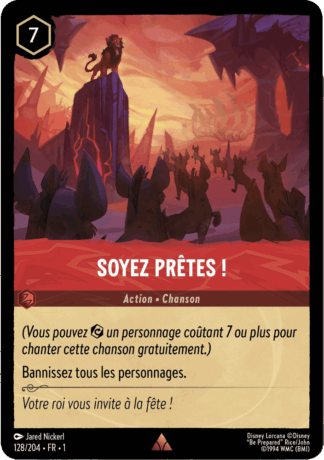 Soyez prêtes ! 128/204 - Lorcana S1 FR