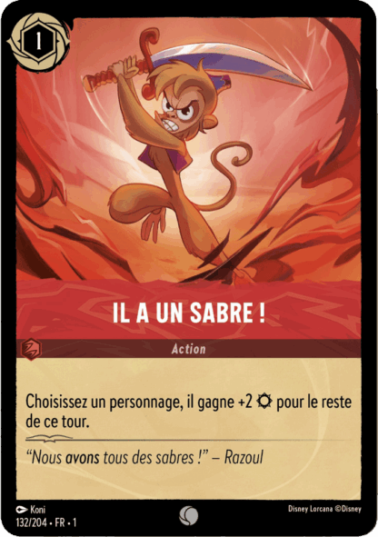 Il a un sabre 132/204 - Lorcana S1 FR