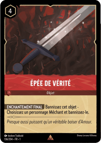 Épée de vérité 136/204 - Lorcana S1 FR