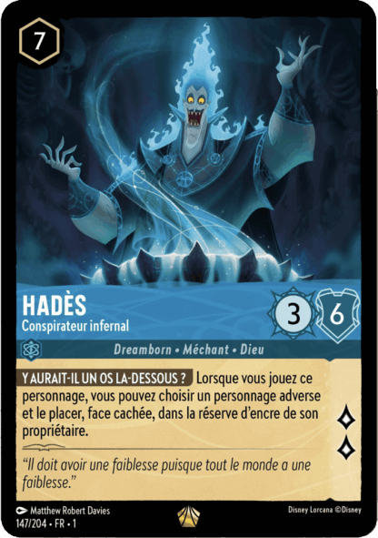Hadès - Conspirateur infernal 147/204 - Lorcana S1 FR