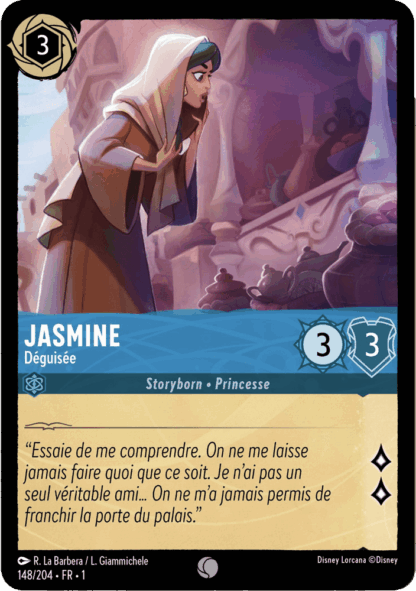 Jasmine - Déguisée 148/204 - Lorcana S1 FR