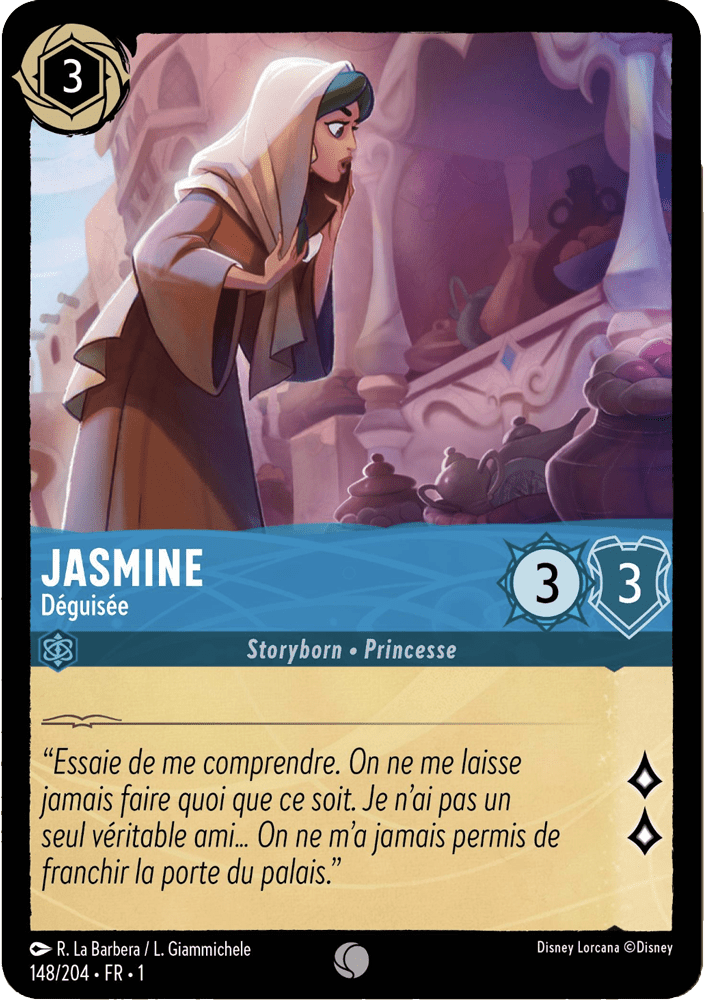 Jasmine - Déguisée 148/204 - Lorcana S1 FR