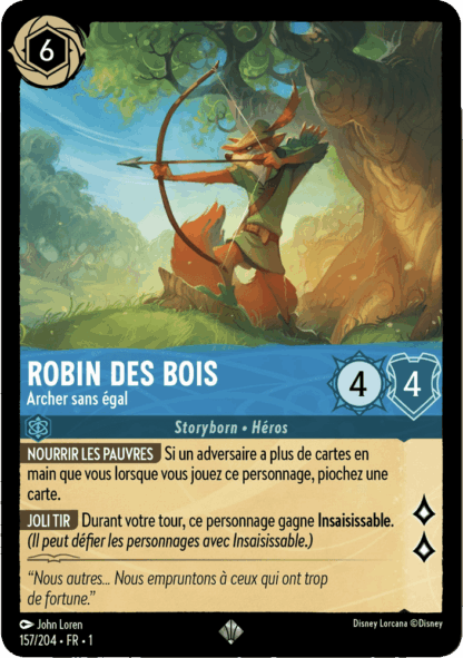 Robin des Bois - Archer sans égal 157/204 - Lorcana S1 FR