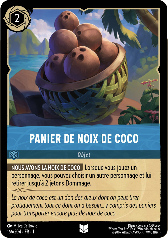 Panier de noix de coco 166/204 - Lorcana S1 FR