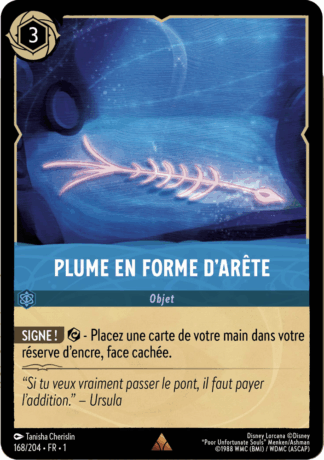 Plume en forme darête 168/204 - Lorcana S1 FR