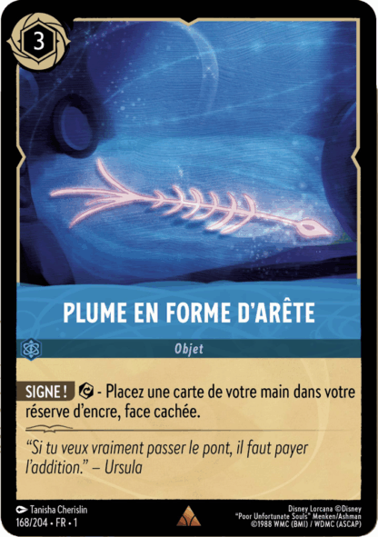 Plume en forme darête 168/204 - Lorcana S1 FR