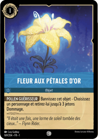Fleur aux pétales dor 169/204 - Lorcana S1 FR