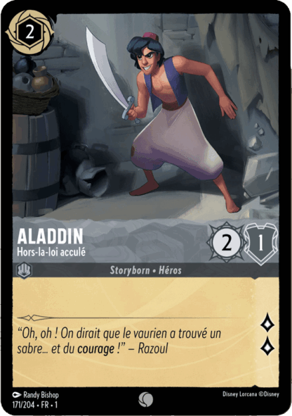 Aladdin - Hors-la-loi acculé 171/204 - Lorcana S1 FR