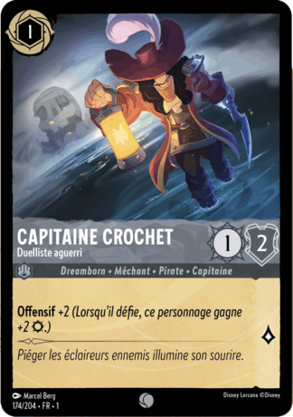 Capitaine Crochet - Duelliste aguerri 174/204 - Lorcana S1 FR