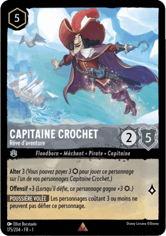 Capitaine Crochet - Rêve daventure 175/204 - Lorcana S1 FR