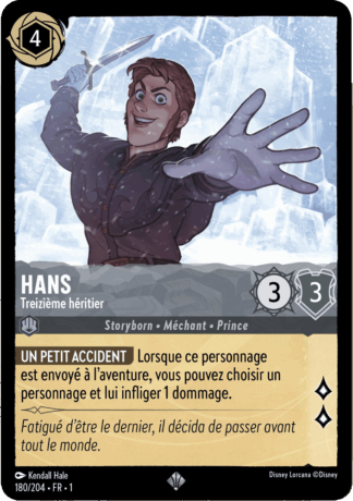 Hans - Treizième héritier 180/204 - Lorcana S1 FR