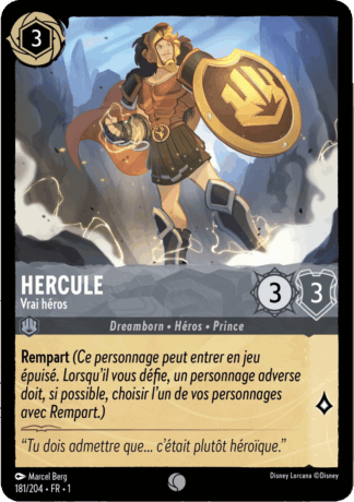 Hercule - Vrai Héros 181/204 - Lorcana S1 FR