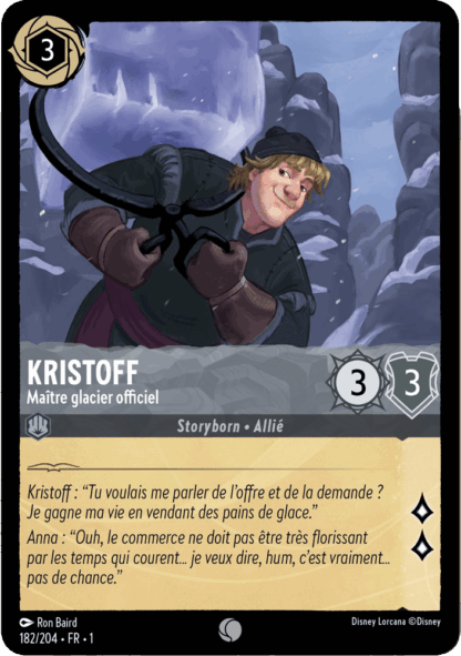 Kristoff - Maître glacier officiel 182/204 - Lorcana S1 FR