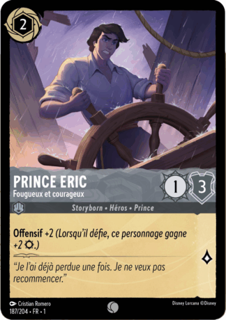 Prince Éric - Fougueux et courageux 187/204 - Lorcana S1 FR