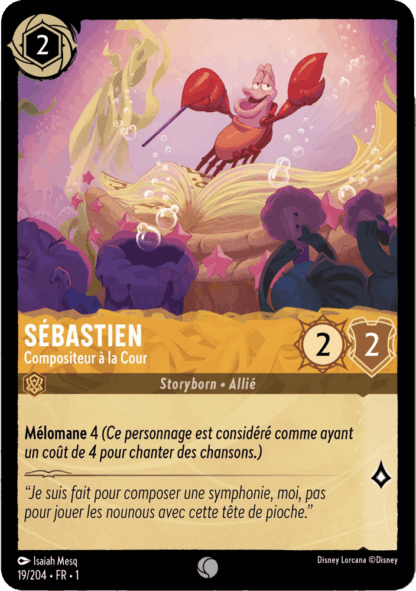 Sébastien - Compositeur à la Cour 19/204 - Lorcana S1 FR