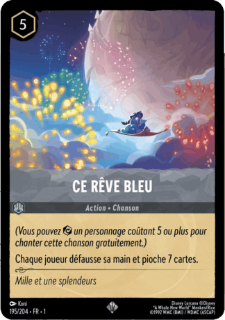 Ce rêve bleu 195/204 - Lorcana S1 FR